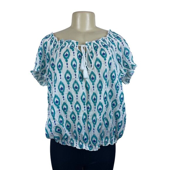 St John’s Bay Women's Teal Blpuse Sz PXL - NWT - Picture 1 of 10